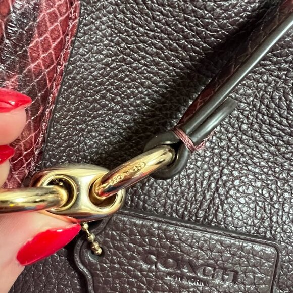 Coach Hallie Shoulder Bag In Signature Canvas - Picture 2 of 10